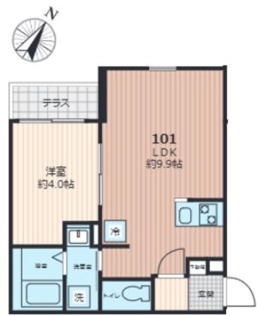グランディール千葉新宿の物件間取画像